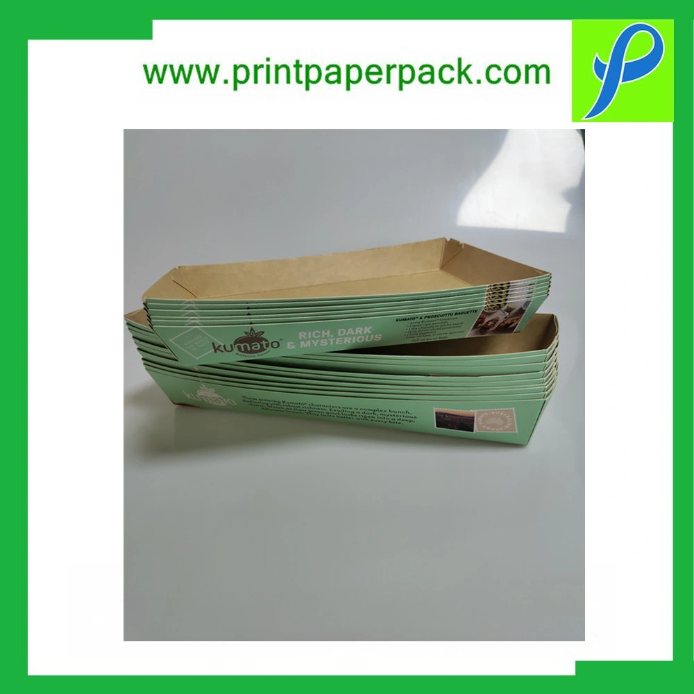 Custom Food Tray Packaging Boxes Tray Box Hamburger Box Fast Food Pancake Packaging